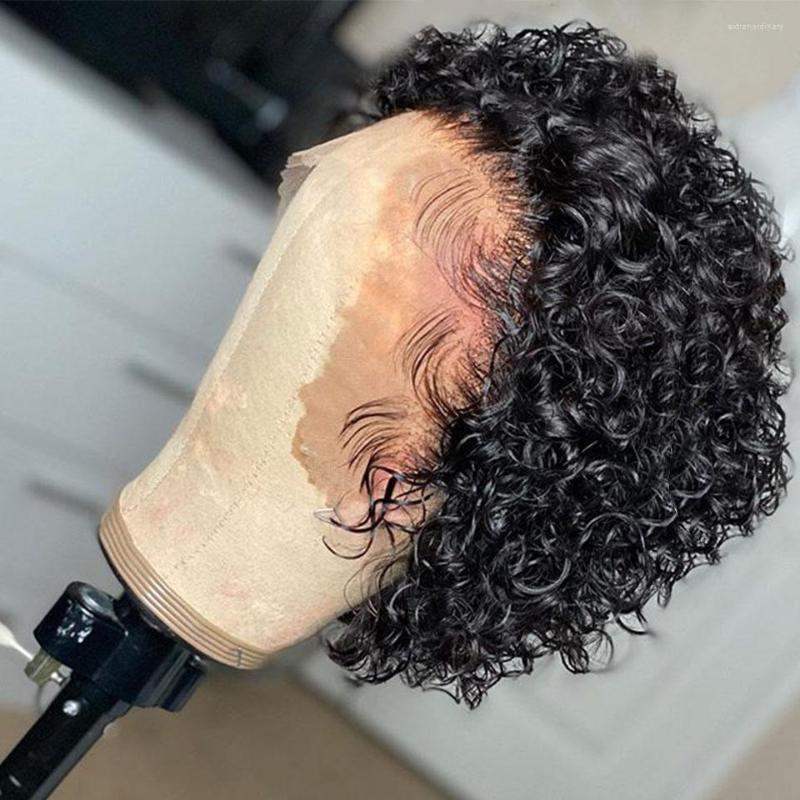 Pixie Cut Wig Short Curly Human Hair Wigs 13X1 Transparent Lace For Women Pre Plucked, Picture shown
Pixie Cut Wig Short Curly Human Hair Wigs 13X1 Transparent Lace For Women Pre Plucked, Picture shown