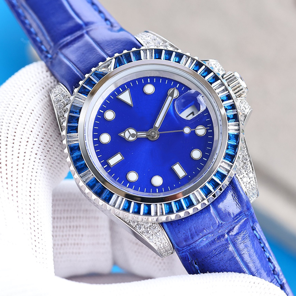 Orologi di lusso Mens Wrist Watch Diamond Watches Automatic Mechanical Wristwatch 40mm Leather Strap Luminous Wristwatches Waterproof Design, Color 4
Orologi di lusso Mens Wrist Watch Diamond Watches Automatic Mechanical Wristwatch 40mm Leather Strap Luminous Wristwatches Waterproof Design, Color 4