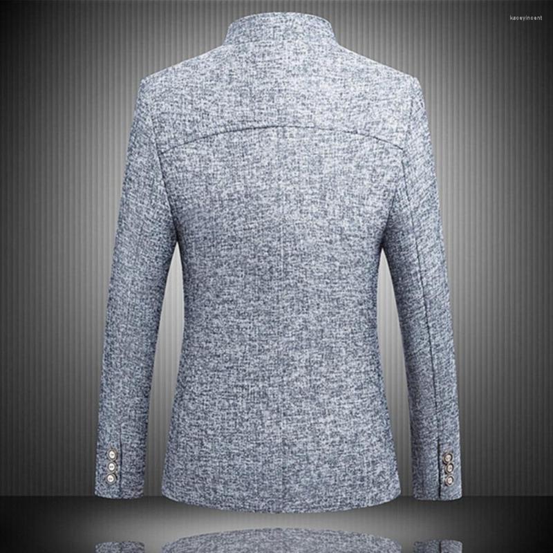 Men's Suits Fashion Men Solid Color Long Sleeve Stand Collar Single-breasted Plus Size Slim Blazer 2022, Navy blue
Men's Suits Fashion Men Solid Color Long Sleeve Stand Collar Single-breasted Plus Size Slim Blazer 2022, Navy blue