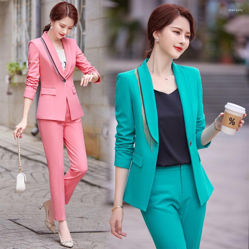 Women' Two Piece Pants 2022Autumn And Winter Long Sleeve Slim Fit Women' Suit Two-Piece Trousers Large Size Solid Color, Greenjacketpants
Women' Two Piece Pants 2022Autumn And Winter Long Sleeve Slim Fit Women' Suit Two-Piece Trousers Large Size Solid Color, Greenjacketpants
