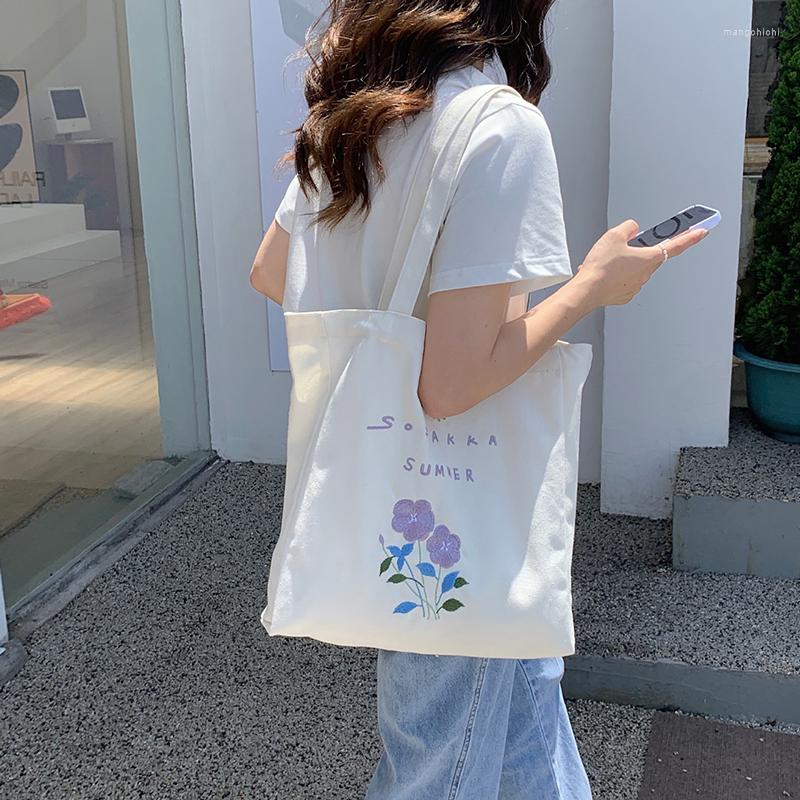 Evening Bags Flower Embroidered Shopping Bag For Women Canvas Handbags Korean Fashion White Environmental Storage Reusable Wholesale, Style b 
Evening Bags Flower Embroidered Shopping Bag For Women Canvas Handbags Korean Fashion White Environmental Storage Reusable Wholesale, Style b