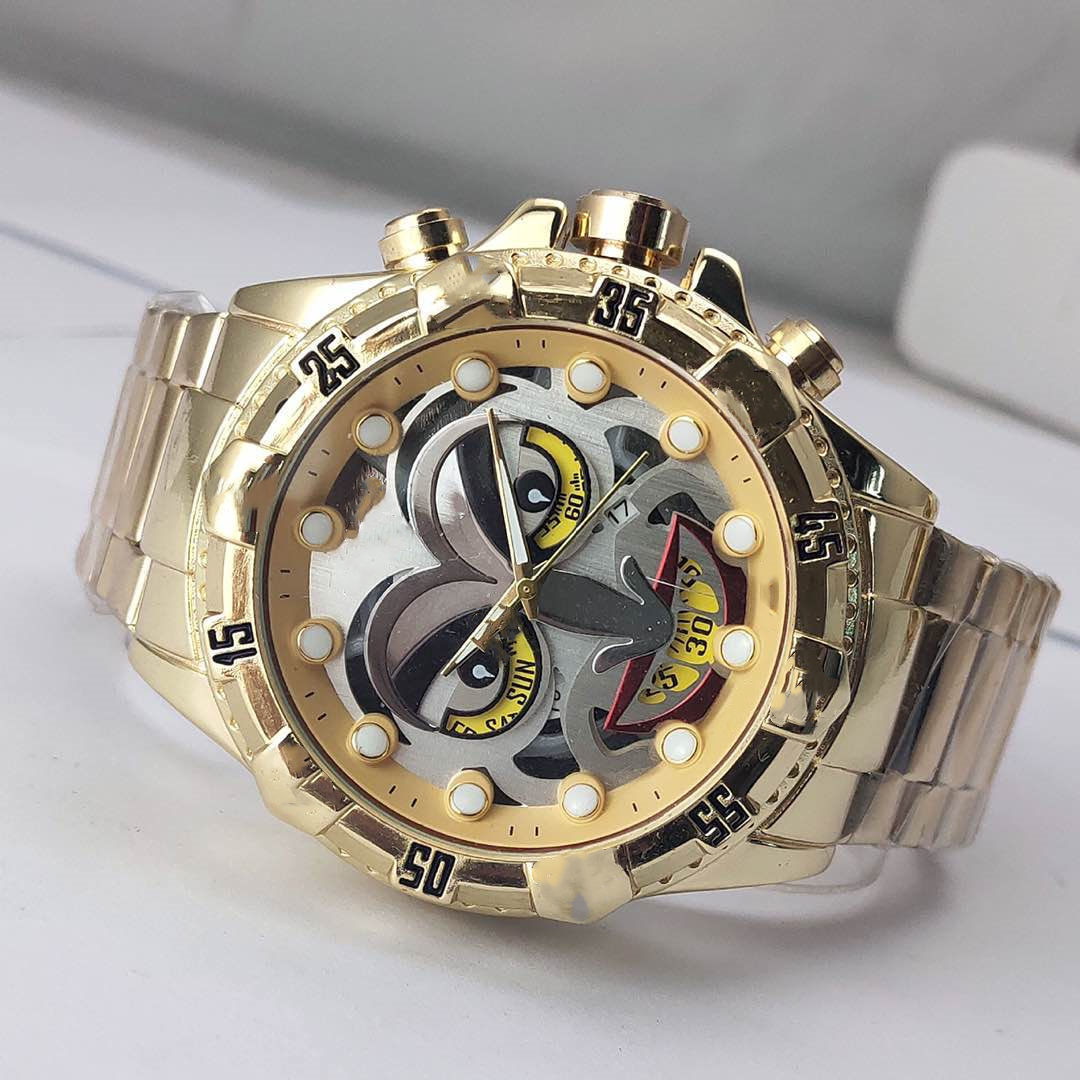 2022 Trendy Clown Watch for Men Super large 50MM gold bezel Exquisite Clown dial stainless
2022 Trendy Clown Watch for Men Super large 50MM gold bezel Exquisite Clown dial stainless