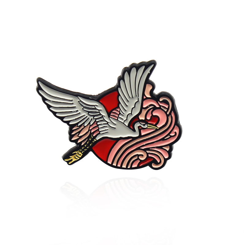 Cartoon Animal Flying Crane Brooches for Women Red Sun Enamel Paint Badge Jewelry Friend Gift Zinc Alloy Pins
Cartoon Animal Flying Crane Brooches for Women Red Sun Enamel Paint Badge Jewelry Friend Gift Zinc Alloy Pins