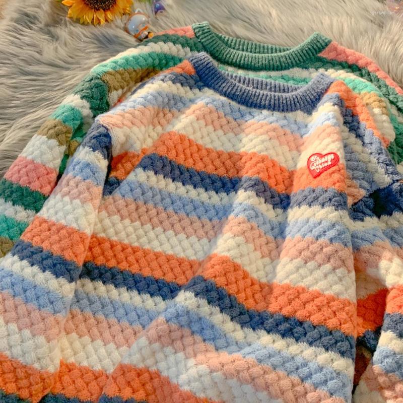 Women's Sweaters Women's Sweater Japanese Vintage Color Stripes Cute Sweet Jacket Autumn Couple Loose Retro Outer Wear Y2k Street, Green
Women's Sweaters Women's Sweater Japanese Vintage Color Stripes Cute Sweet Jacket Autumn Couple Loose Retro Outer Wear Y2k Street, Green