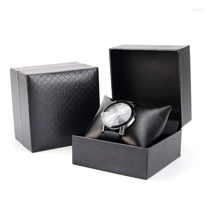 Watch Boxes Luxury PU Leather Box Case Holder Organizer Black Bracelet Jewelry Storage Display Gift
Watch Boxes Luxury PU Leather Box Case Holder Organizer Black Bracelet Jewelry Storage Display Gift