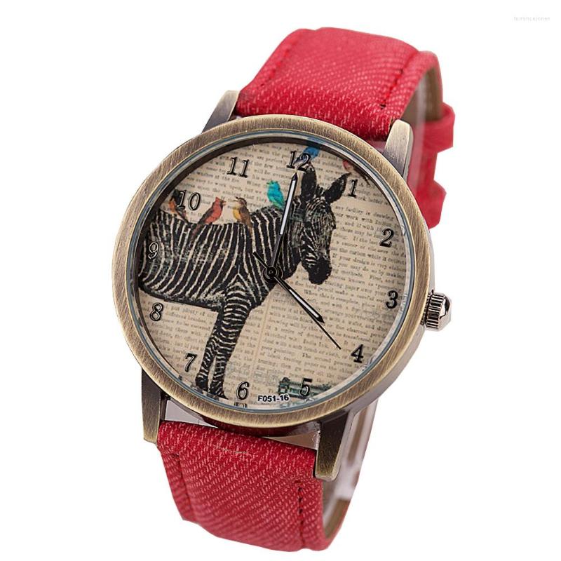 Wristwatches Casual Watch Black Zebra Leather Men's And Women's Fashion Watches, Brown
Wristwatches Casual Watch Black Zebra Leather Men's And Women's Fashion Watches, Brown