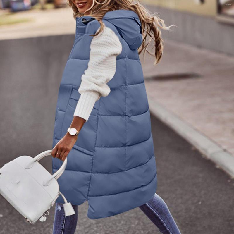 Women's Down Winter Coat Vest Parka Hooded Sleeveless Warm Long With Pockets Quilted Jacket Outdoor, Black
Women's Down Winter Coat Vest Parka Hooded Sleeveless Warm Long With Pockets Quilted Jacket Outdoor, Black