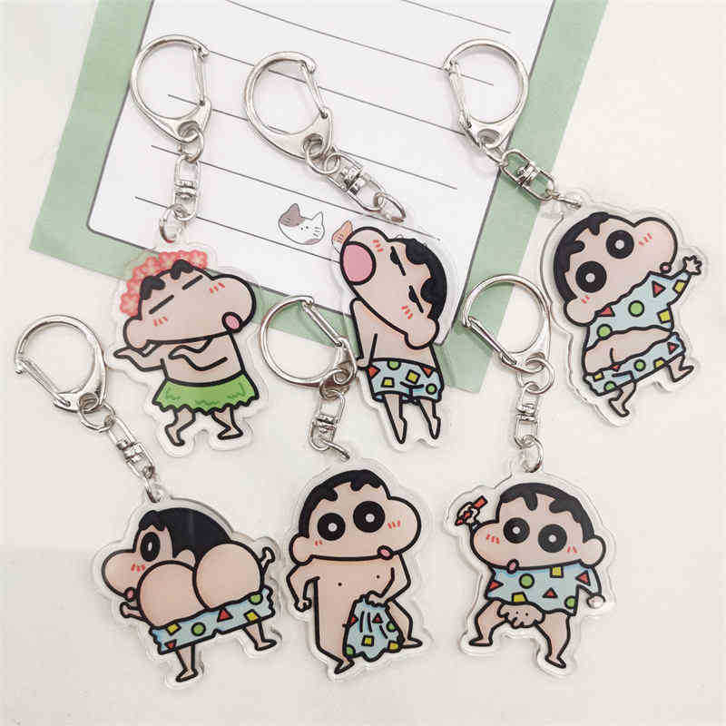 Keychains Cartoon animation surrounding crayon small doublesided transparent acrylic key chain cute decorative gift Pendant
Keychains Cartoon animation surrounding crayon small doublesided transparent acrylic key chain cute decorative gift Pendant