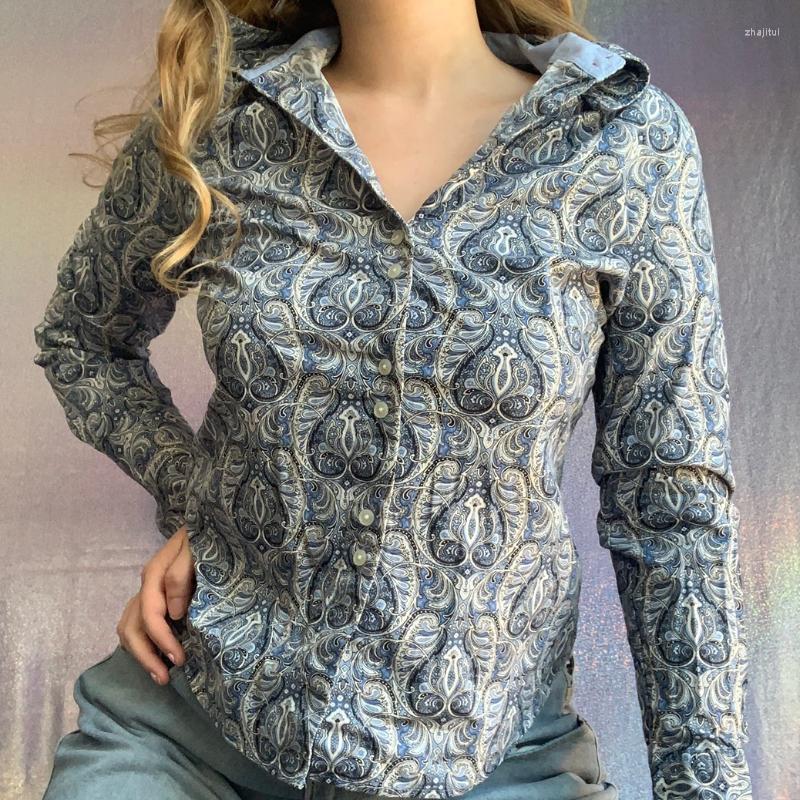 Women' Blouses Women' & Shirts Autumn Women Retro Vintage Blouse Cropped Tops Ladies Female Y2K Floral Print Long Sleeve Lapel, Gray
Women' Blouses Women' & Shirts Autumn Women Retro Vintage Blouse Cropped Tops Ladies Female Y2K Floral Print Long Sleeve Lapel, Gray