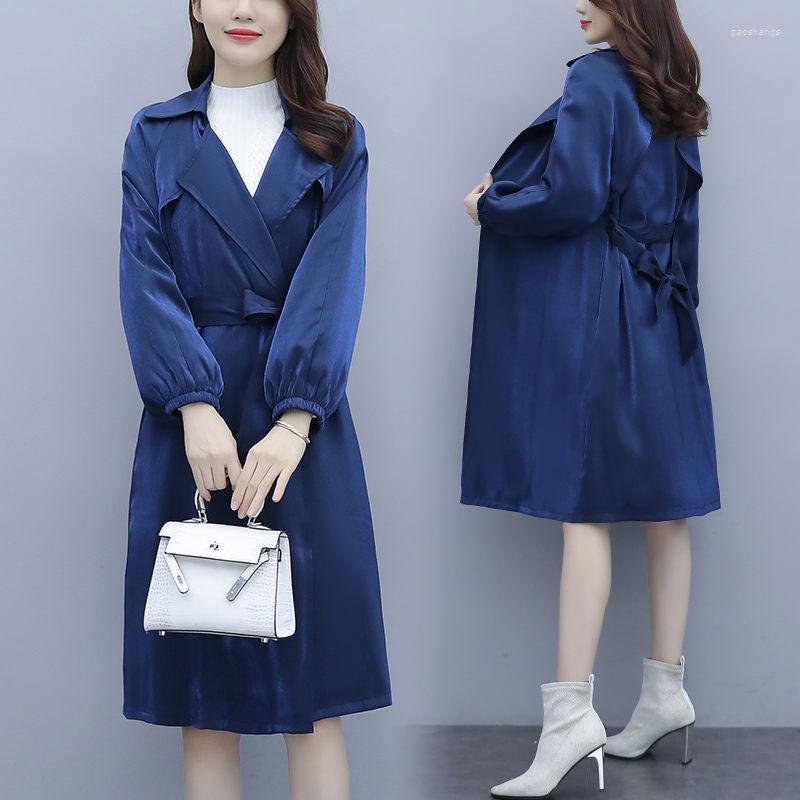 Women's Trench Coats Korean Loose All-Match Windbreaker 2022 Spring And Autumn Large Size Women's Mid-Length Lace Up Jacket Trend, Dark blue
Women's Trench Coats Korean Loose All-Match Windbreaker 2022 Spring And Autumn Large Size Women's Mid-Length Lace Up Jacket Trend, Dark blue