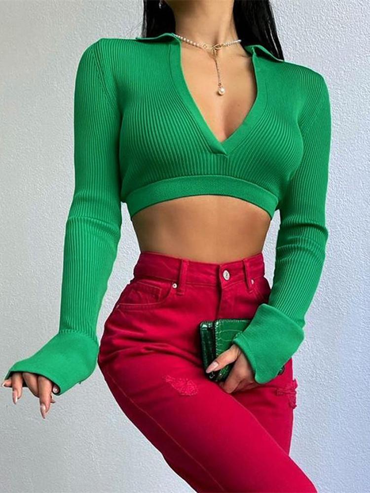 Women' T Shirts Autumn Elegant Deep V-Neck Knitted Cropped Tops For Women Top Party Club Slim Fashion Push Up T-Shirts Clothes, Black
Women' T Shirts Autumn Elegant Deep V-Neck Knitted Cropped Tops For Women Top Party Club Slim Fashion Push Up T-Shirts Clothes, Black