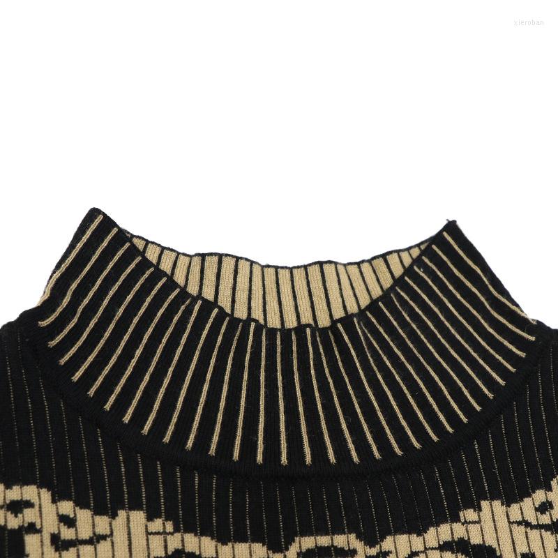 Women' Sweaters Women Elegant Jacquard Knitting Dress Sweater Female Streetwear Autumn Winter Slim Long Sleeve Pullover Midi -L, As photo
Women' Sweaters Women Elegant Jacquard Knitting Dress Sweater Female Streetwear Autumn Winter Slim Long Sleeve Pullover Midi -L, As photo