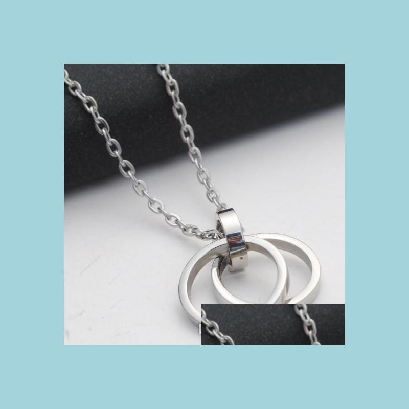 Pendant Necklaces Korean Style Cool Double Circle Pendant Necklace Titanium Steel Hip Hop Jewelry For Men Women Fashion R Carshop2006 Dhwrq
Pendant Necklaces Korean Style Cool Double Circle Pendant Necklace Titanium Steel Hip Hop Jewelry For Men Women Fashion R Carshop2006 Dhwrq