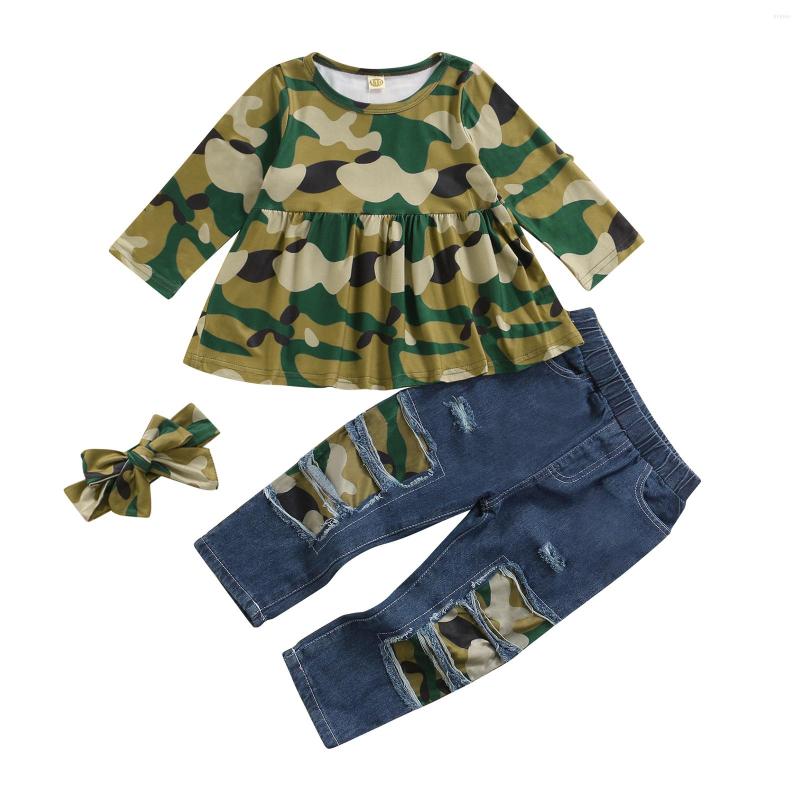 Clothing Sets Nfant Baby Girls Casual Three-piece Clothes Set Camouflage Printed Pattern Pullover Jeans And Headdress 1-4T, Picture shown
Clothing Sets Nfant Baby Girls Casual Three-piece Clothes Set Camouflage Printed Pattern Pullover Jeans And Headdress 1-4T, Picture shown
