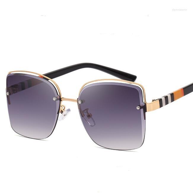 Sunglasses Frameless Stripe Hollow Men Women Fashion Shades UV400 Vintage Online Celebrity Glasses
Sunglasses Frameless Stripe Hollow Men Women Fashion Shades UV400 Vintage Online Celebrity Glasses