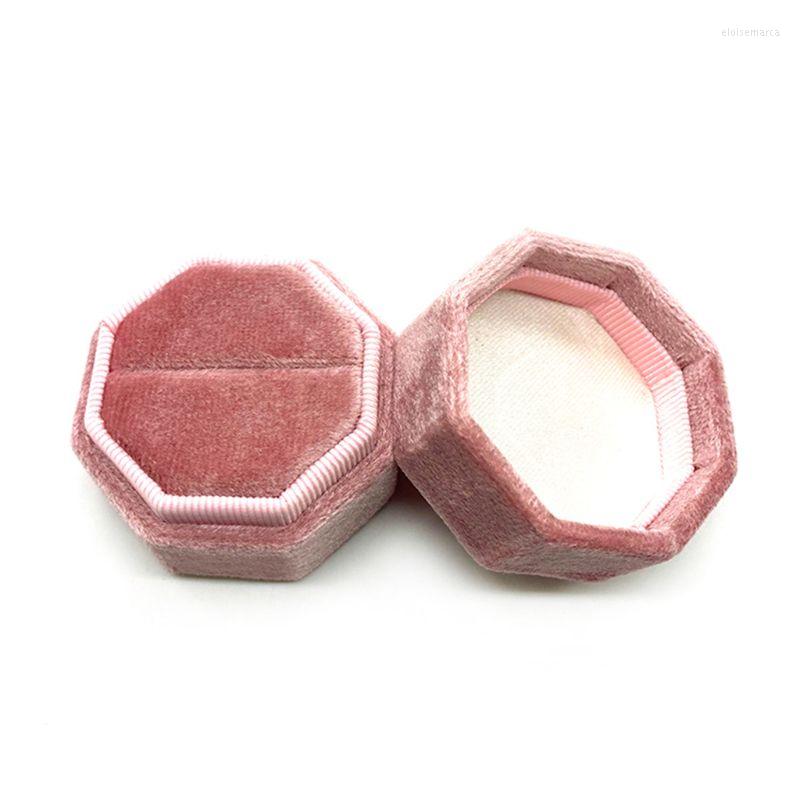 Jewelry Pouches Octagon Velvet Ring Bearer Box - Premium Gorgeous Vintage Single Display Holder With Detachable Lid For Proposal
Jewelry Pouches Octagon Velvet Ring Bearer Box - Premium Gorgeous Vintage Single Display Holder With Detachable Lid For Proposal