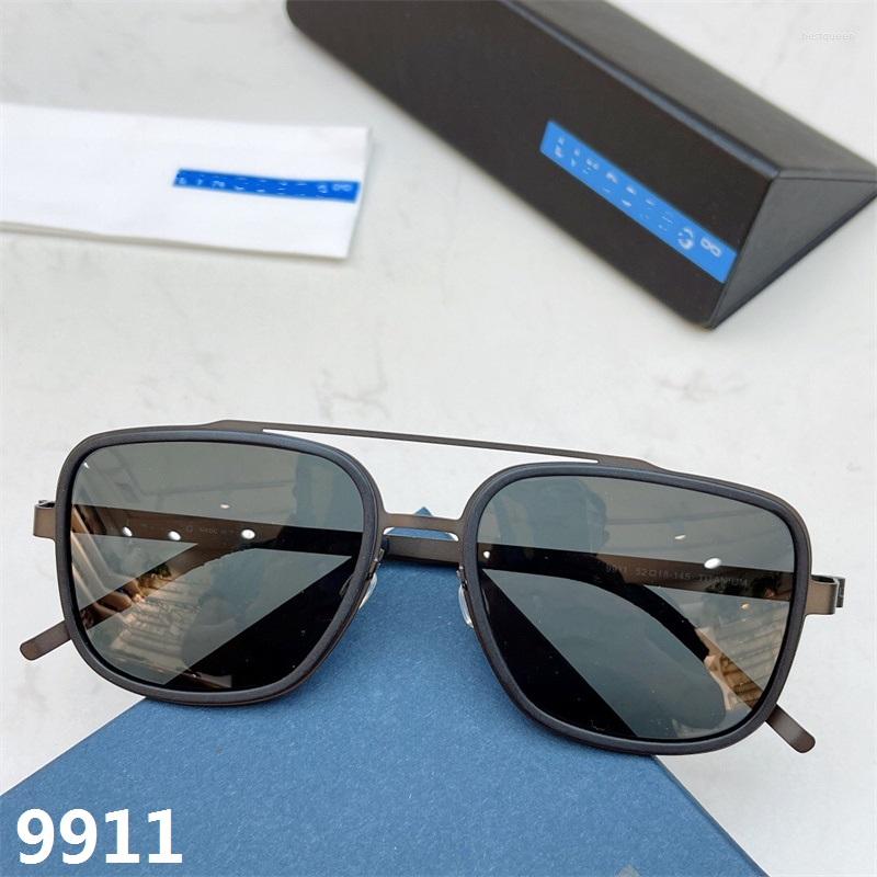 Sunglasses Men Square Titanium Sun Glasses Screwless Eyewear UV Protection Driving Car Eyeglasses Denmark Brand Designer 9911
Sunglasses Men Square Titanium Sun Glasses Screwless Eyewear UV Protection Driving Car Eyeglasses Denmark Brand Designer 9911