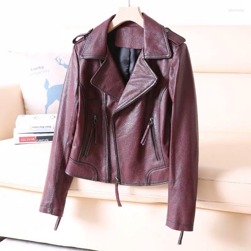 Women' Leather Bubble Wine Red Locomotive Casual Jacket Clothing Women' In Autumn And Winter Of 2022 & Faux, Burgundy 
Women' Leather Bubble Wine Red Locomotive Casual Jacket Clothing Women' In Autumn And Winter Of 2022 & Faux, Burgundy