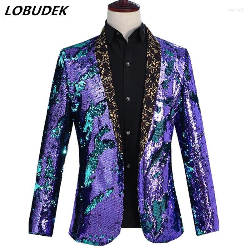 Men's Suits High Quality Flipping Sequins Jacket Blazers Men Formal Stage Costume Evening Party Bar Singer Host Clothing Red Slim Coat, Gold silvery
Men's Suits High Quality Flipping Sequins Jacket Blazers Men Formal Stage Costume Evening Party Bar Singer Host Clothing Red Slim Coat, Gold silvery