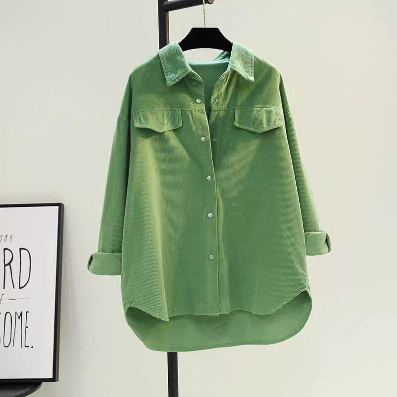 Women' Blouses Avocado Green Blouse Female Mid-length Corduroy Shirt Women 2022 Spring Double-pocket Jacket Cardigan Tops
Women' Blouses Avocado Green Blouse Female Mid-length Corduroy Shirt Women 2022 Spring Double-pocket Jacket Cardigan Tops