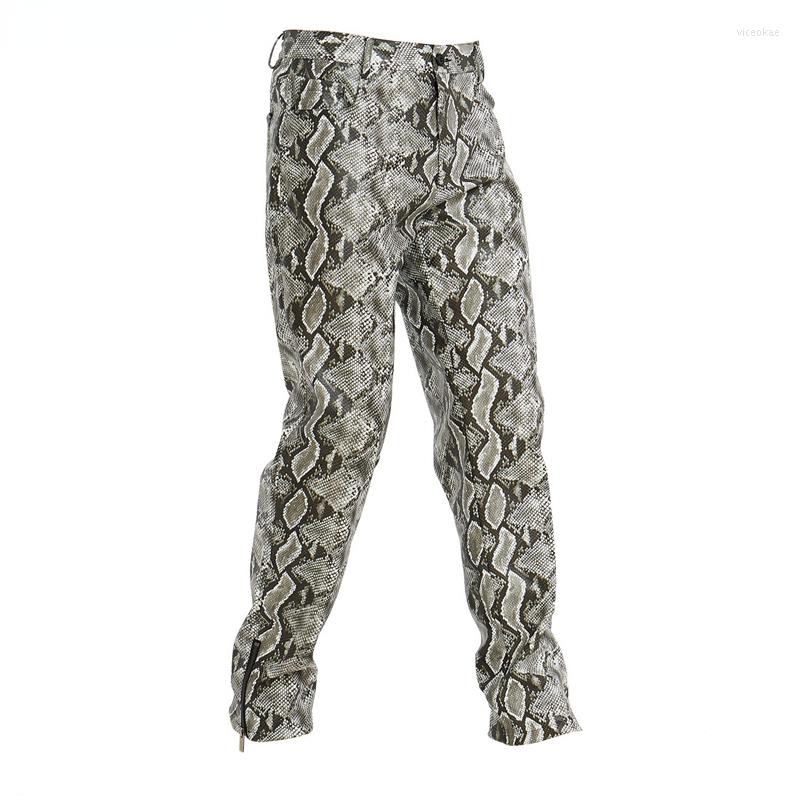 Men' Pants Snake PU Leather Trousers Men Hip Hop Side Zipper Sexy Mens Hi Street Dance Stage Prom Costume
Men' Pants Snake PU Leather Trousers Men Hip Hop Side Zipper Sexy Mens Hi Street Dance Stage Prom Costume