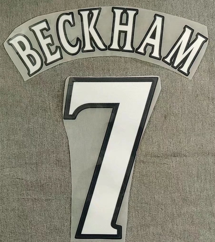 Collectable soccer velvet nameset retro vintage font BECKHAM Giggs cantona Keane Flocking
Collectable soccer velvet nameset retro vintage font BECKHAM Giggs cantona Keane Flocking