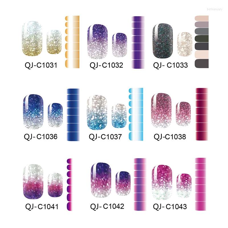 Nail Stickers Glitter Powder Gradient Color Nails Polish Wraps Full Cover Sticker Self-Adhesive Art Decoration Watermarks, 14
Nail Stickers Glitter Powder Gradient Color Nails Polish Wraps Full Cover Sticker Self-Adhesive Art Decoration Watermarks, 14