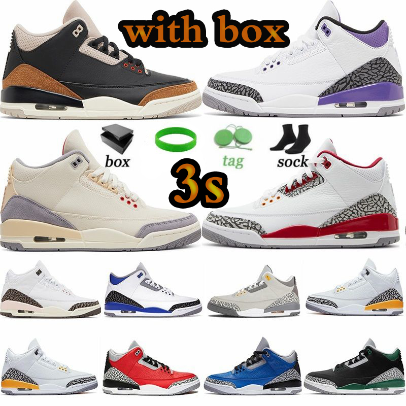 Jumpman 3 Basketball Shoe Shoes 3s Black Cat Cement Cool Grey Neapolitan Cardinal Red Pine Green Desert Elephant Muslin Racer Blue Rust Pink Woman Mens Retro with Box
Jumpman 3 Basketball Shoe Shoes 3s Black Cat Cement Cool Grey Neapolitan Cardinal Red Pine Green Desert Elephant Muslin Racer Blue Rust Pink Woman Mens Retro with Box