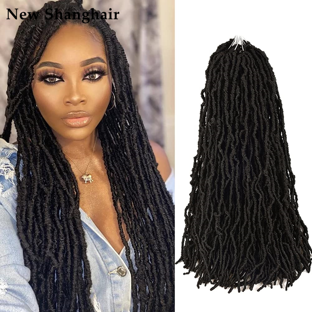 Faux Locs Goddess Crochet Hair for Black Women Soft 18/24 Inch Pre Looped Synthetic Hair Bundles BS25, T1b-30
Faux Locs Goddess Crochet Hair for Black Women Soft 18/24 Inch Pre Looped Synthetic Hair Bundles BS25, T1b-30