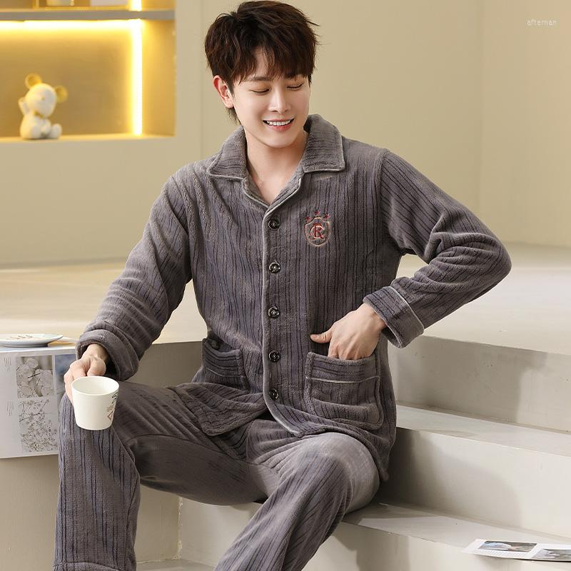 Men's Sleepwear QUHENG 2022 Winter Pajamas For Man Set Flannel Plus Size Pijamas Pocket Buttons 2 Pieces Home Clothes Suits Pyjama
Men's Sleepwear QUHENG 2022 Winter Pajamas For Man Set Flannel Plus Size Pijamas Pocket Buttons 2 Pieces Home Clothes Suits Pyjama