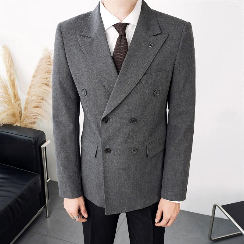 Men's Suits Men Slim Fit Double Breasted Vintage Formal Suit Jacket Gentleman Business Casual Fashion Blazer Party Wedding Coat, Blue jacket
Men's Suits Men Slim Fit Double Breasted Vintage Formal Suit Jacket Gentleman Business Casual Fashion Blazer Party Wedding Coat, Blue jacket