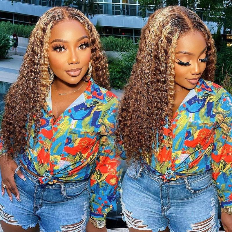 Curly Brown Ombre Lace Closure Wigs Brazillian Highlight Deep Pre Plucked With Baby Hair T Front Human, Picture shown
Curly Brown Ombre Lace Closure Wigs Brazillian Highlight Deep Pre Plucked With Baby Hair T Front Human, Picture shown