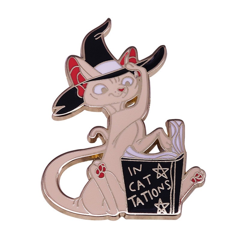 Witch Spell Book Hard Enamel Pin Cute Magic Brooch Funny Premium Badge Clothes Accessories Halloween Party Cute Decor Gifts, As picture
Witch Spell Book Hard Enamel Pin Cute Magic Brooch Funny Premium Badge Clothes Accessories Halloween Party Cute Decor Gifts, As picture