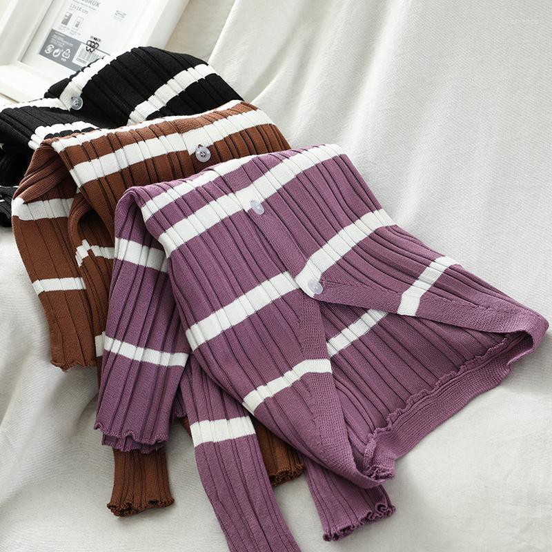 Women's Knits Simple Striped Cardigan Female Korean Casual Lady Knit Sweater Autumn V-neck Slim Long-sleeved Knitted Women Women's &, Brown
Women's Knits Simple Striped Cardigan Female Korean Casual Lady Knit Sweater Autumn V-neck Slim Long-sleeved Knitted Women Women's &, Brown