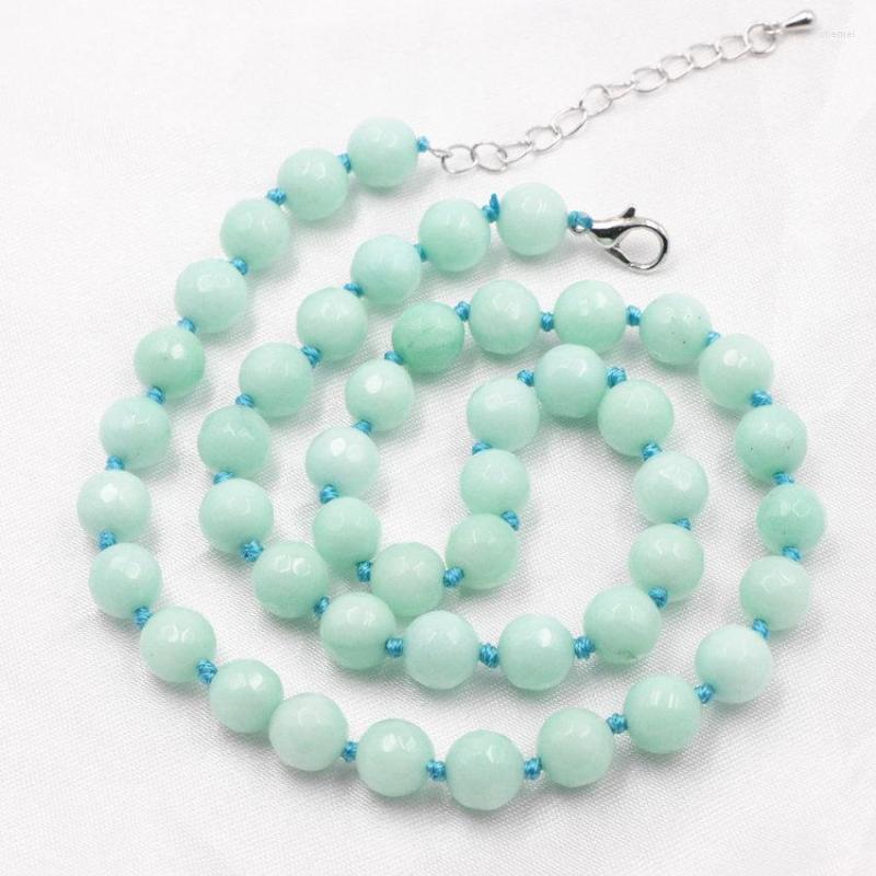 Choker Fashion Necklace Natural Stone Amazonite Faceted Round Beads 8 10mm Amazon Rope Chain Necklaces Jewelry 18inch A803
Choker Fashion Necklace Natural Stone Amazonite Faceted Round Beads 8 10mm Amazon Rope Chain Necklaces Jewelry 18inch A803