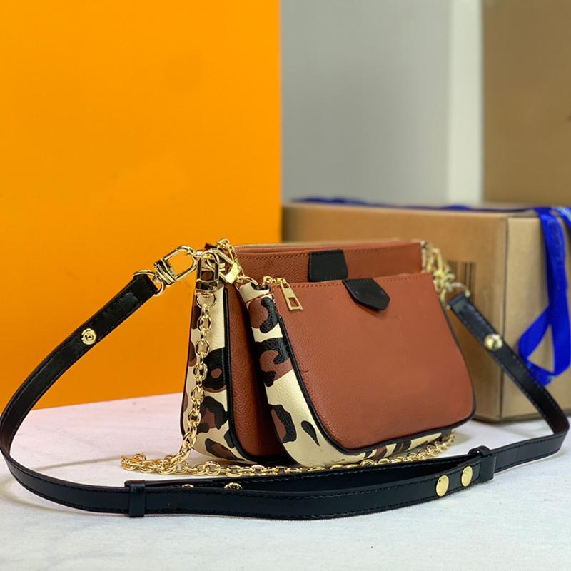 2022 Cross Body Handbag Purse Multi Pochette Accessories 3pcs Set Embossed Leather Leopard printed Clutch Adjustable Removable Strap
2022 Cross Body Handbag Purse Multi Pochette Accessories 3pcs Set Embossed Leather Leopard printed Clutch Adjustable Removable Strap