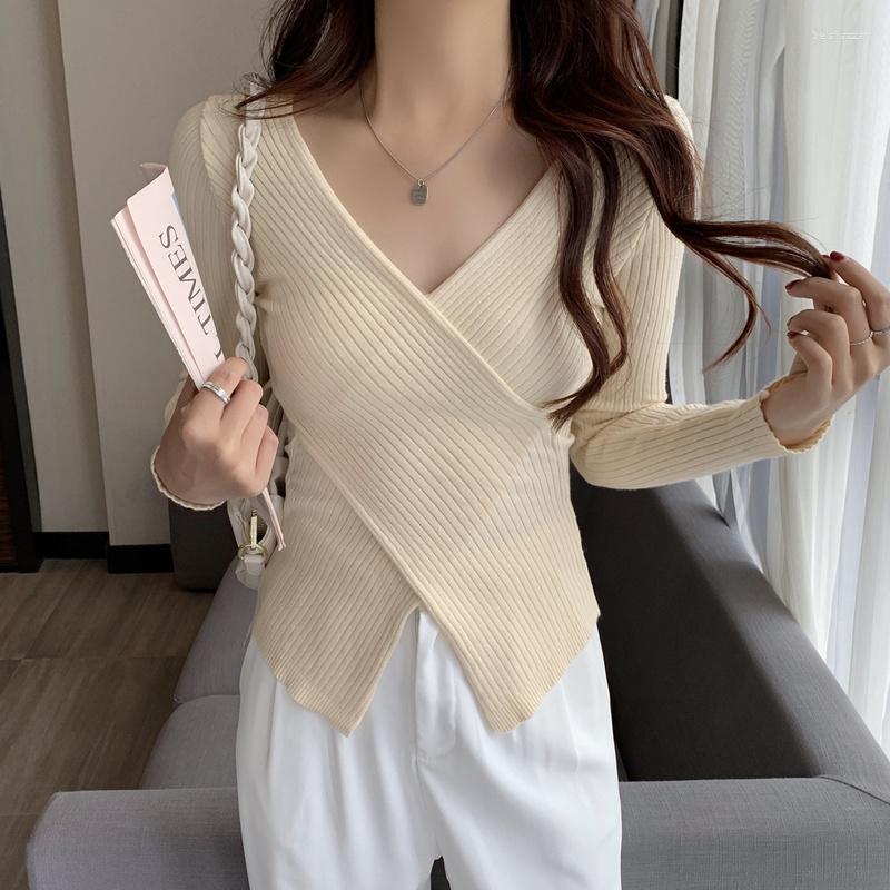 Women's Sweaters V-neck Knitted Sweater Women's Fashion Autumn And Winter Korean Pullover Bottomed Versatile Slim Long Sleeve Shirt, Apricot
Women's Sweaters V-neck Knitted Sweater Women's Fashion Autumn And Winter Korean Pullover Bottomed Versatile Slim Long Sleeve Shirt, Apricot