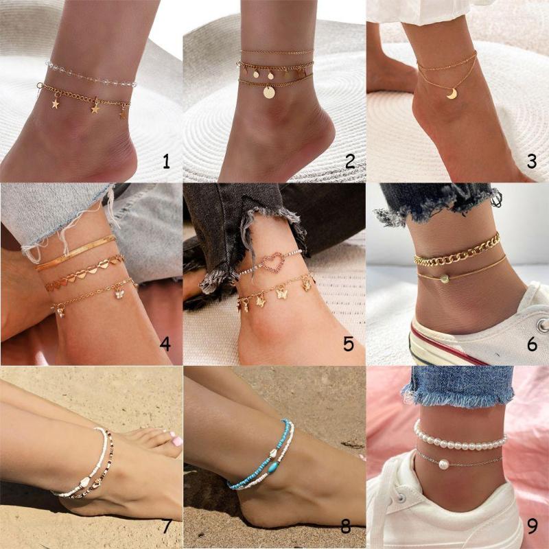 Anklets 1 Pcs Fashion Pearl Anklet Women Ankle Bracelet Beach Adjustable Imitation Boho Barefoot Sandal Chain Foot Jewelry
Anklets 1 Pcs Fashion Pearl Anklet Women Ankle Bracelet Beach Adjustable Imitation Boho Barefoot Sandal Chain Foot Jewelry