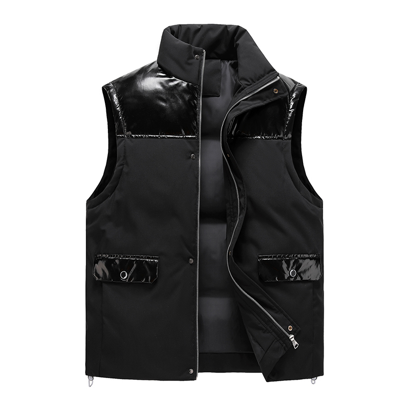 Men's Vests Man Stand Collar Vest Men'S Autumn And Winter Korean Fashion Handsome Casual Splicing Sleeveless Waistcoat Gentleman 220930, Black
Men's Vests Man Stand Collar Vest Men'S Autumn And Winter Korean Fashion Handsome Casual Splicing Sleeveless Waistcoat Gentleman 220930, Black