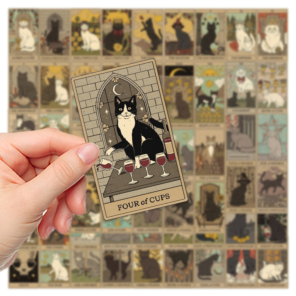 72PCS Cartoon Tarot Card Stickers Divination Aesthetic Decal Car Skateboard Laptop Luggage Phone Graffiti Sticke, Multi colors
72PCS Cartoon Tarot Card Stickers Divination Aesthetic Decal Car Skateboard Laptop Luggage Phone Graffiti Sticke, Multi colors