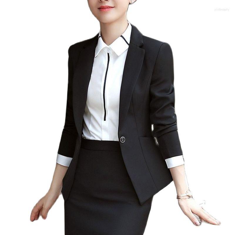 Women' Two Piece Pants 2022 Autumn And Winter Professional Women' Suit Long Sleeve Slim Small Interview El Workwear Three Suits, Black
Women' Two Piece Pants 2022 Autumn And Winter Professional Women' Suit Long Sleeve Slim Small Interview El Workwear Three Suits, Black