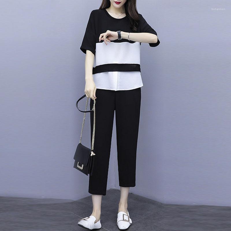 Women's Tracksuits Middle-aged Women Summer Causal Loose Suit Tops Half Sleeve Wide Leg Pants Sets Women's Chiffon Shirt Mother, Lavender
Women's Tracksuits Middle-aged Women Summer Causal Loose Suit Tops Half Sleeve Wide Leg Pants Sets Women's Chiffon Shirt Mother, Lavender