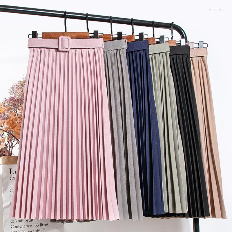 Skirts Women's Mid-length Multicolor High-waist Pleated Skirt With Belt Temperament Commuter Free Size Elastic Spring, Black
Skirts Women's Mid-length Multicolor High-waist Pleated Skirt With Belt Temperament Commuter Free Size Elastic Spring, Black