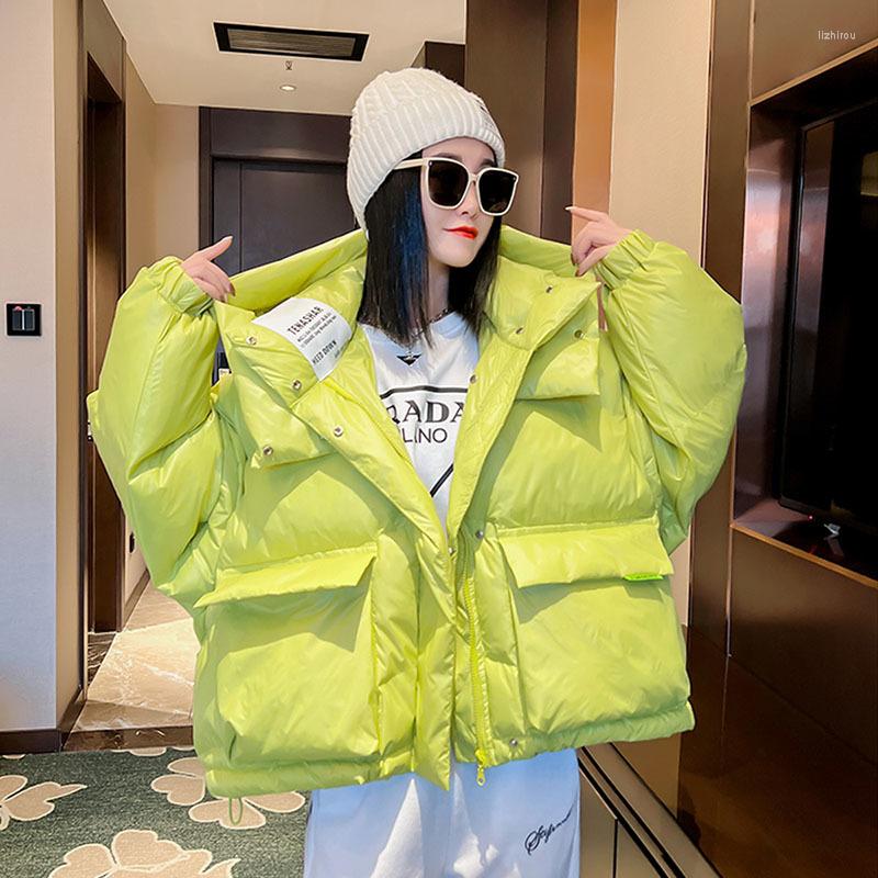 Women's Trench Coats Women Short Hooded Cotton-Padded Coat Jacket Winter 2022 Stand Collar Letter Print Warm Parkas Loose Pocket Female, Green
Women's Trench Coats Women Short Hooded Cotton-Padded Coat Jacket Winter 2022 Stand Collar Letter Print Warm Parkas Loose Pocket Female, Green