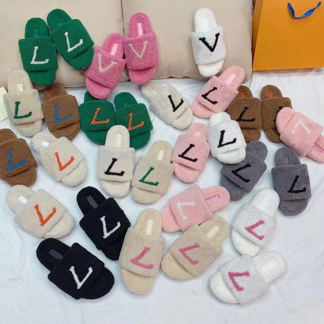 Womens Slippers Ladies wool Slides Winter fur Fluffy Furry Warm letters Sandals Comfortable Fuzzy Inverted triangular iron sheet Girl Flip Flop Slipper 35-42, #9
Womens Slippers Ladies wool Slides Winter fur Fluffy Furry Warm letters Sandals Comfortable Fuzzy Inverted triangular iron sheet Girl Flip Flop Slipper 35-42, #9