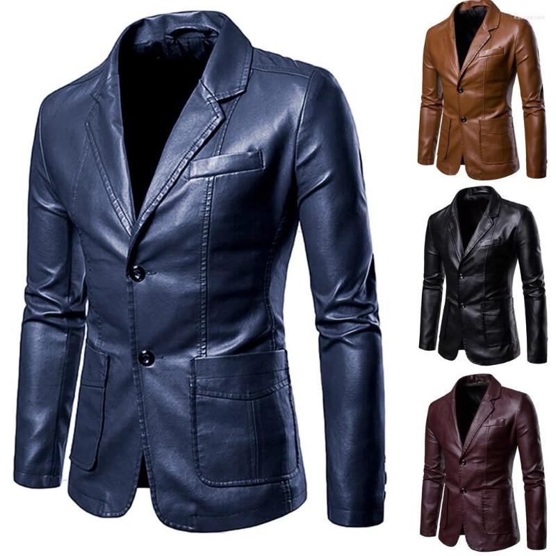 Men's Suits 2022 Men's Leather Jacket Single Breasted Blazers Slim Fit Fashion Business Casual Blazer Solid Color Men Coat, We
Men's Suits 2022 Men's Leather Jacket Single Breasted Blazers Slim Fit Fashion Business Casual Blazer Solid Color Men Coat, We