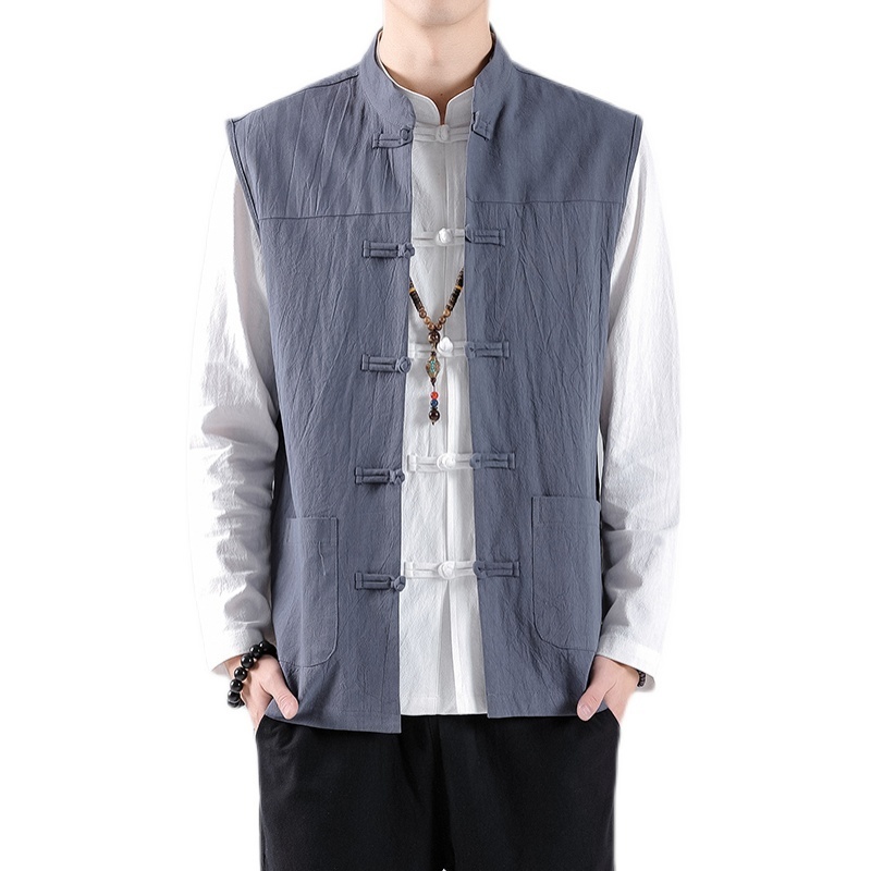 Men's Vests Spring Summer Men Chinese Style Vintage Linen Vests Mens Sleeveless Hanfu Cardigan Male Harajuku Open Stitch Jacket M5XL 220930, Wine red
Men's Vests Spring Summer Men Chinese Style Vintage Linen Vests Mens Sleeveless Hanfu Cardigan Male Harajuku Open Stitch Jacket M5XL 220930, Wine red