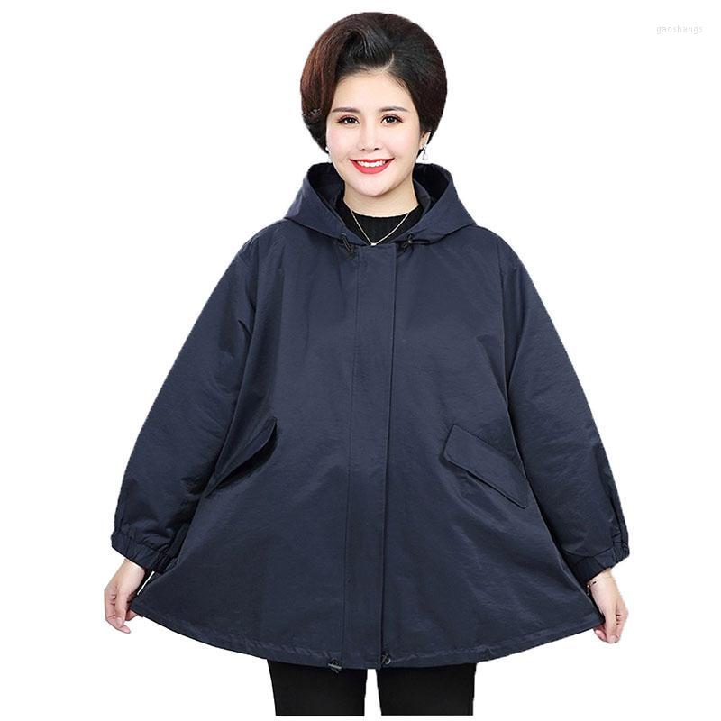 Women's Trench Coats Oversize Coat Women Spring Autumn Hooded A-line Cape Middle Aged Female Plus Size Windbreaker 100kg Can Wear KW55, Navy blue
Women's Trench Coats Oversize Coat Women Spring Autumn Hooded A-line Cape Middle Aged Female Plus Size Windbreaker 100kg Can Wear KW55, Navy blue