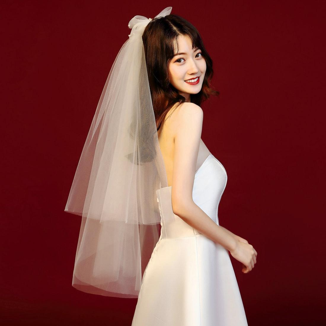 Short Wedding Veil Soft Tulle Bridal Veils Accessories