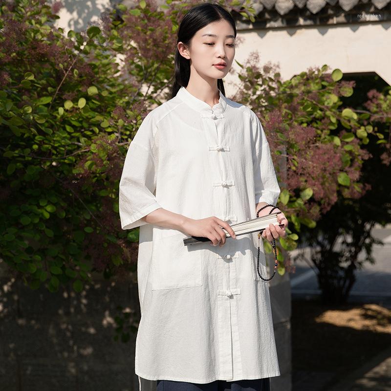 Ethnic Clothing Hanfu Cotton Traditional Chinese For Women Spring Autumn Tai Chi Suit Zen Loose Blouse Shirt Style Summer
Ethnic Clothing Hanfu Cotton Traditional Chinese For Women Spring Autumn Tai Chi Suit Zen Loose Blouse Shirt Style Summer